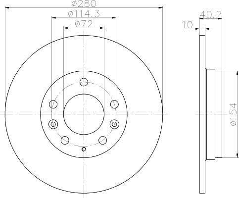 Mazda 323 F , 6 02- , MX5 05- , Premacy 99- galo 280x10