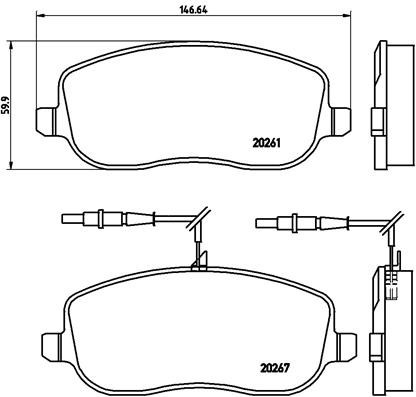 Citroen C8 02-, Jumpy 95-, Fiat Scudo 96-, Ulysse 00-, Lancia Phedra 02-, Peugeot 807, Expert 96- priekio