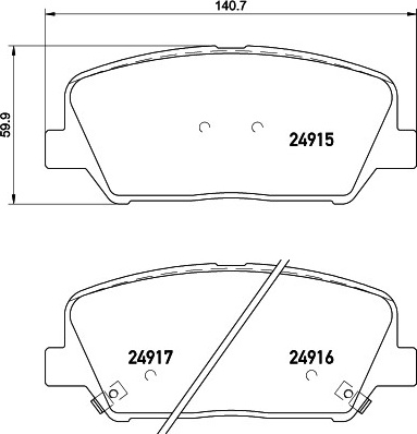 Hyundai i30 , Veloster , KIA Ceed, Pro Ceed 12- priekio