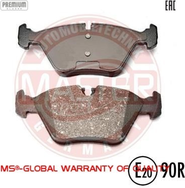 BMW 3ser. E46 00-, X3 04-, Z4 06-; P156.4-155.1xA63.6xS20mm; Ate; priekio