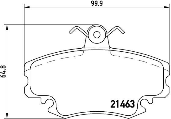 Renault Clio 90-05, Megane 96-03 , Thalia 00-, Twingo 96-, Dacia Logan 04-, Sandero 08-, Solenza 03- priekio