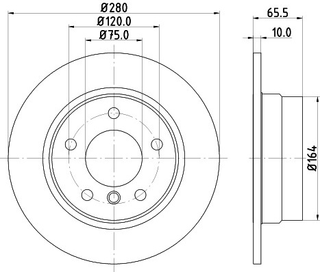 BMW 1 E81/E87 1.6/2.0/2.0D 04- galo 280x10