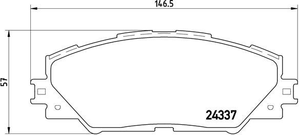 Toyota Auris 10- , Corolla 07- , RAV 4 06- , Urban Cruiser , Verso S , Yaris 12- priekio