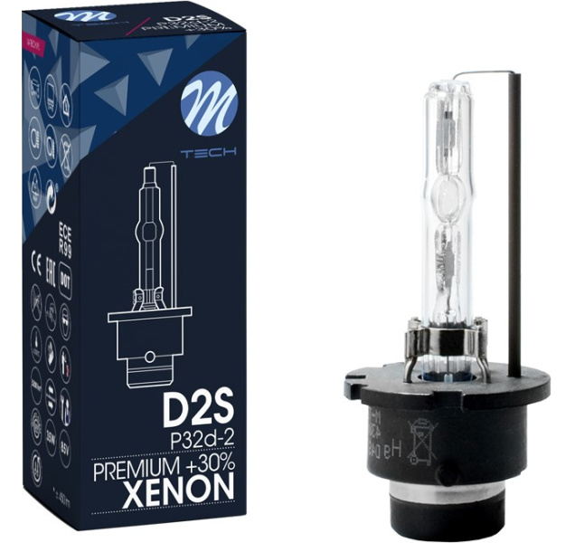 D2S PREMIUM 8000K 85V 35W P32d-2 XENON žibintams su lęšiu (linze)