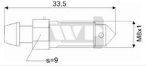SN090-20 nuorinimo varžtas M8x1 33.5mm MAZDA OPEL ODP-20