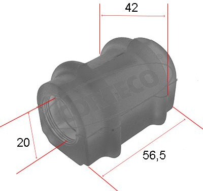  skersinio stabilizatoriaus įvorių komplektas