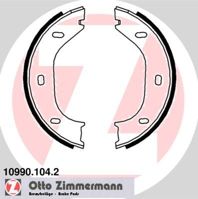  stabdžių trinkelių komplektas, stovėjimo stabdis
