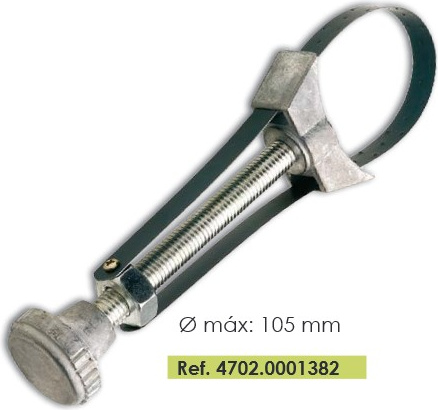 Raktas tepalo , kuro filtrams atsukti universalus max D105mm , su metaline juosta