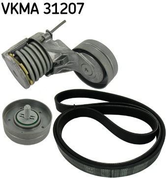  V formos rumbuotas diržas, komplektas