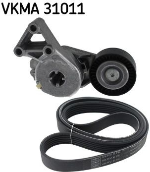  V formos rumbuotas diržas, komplektas