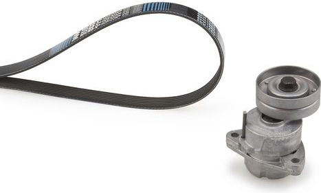  V formos rumbuotas diržas, komplektas