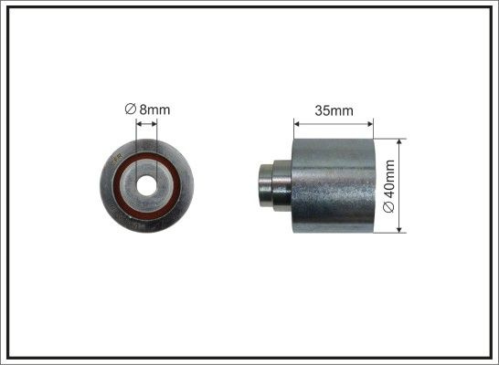 A3, A4, A5, A6, Ford Galaxy, Mitsubishi Outlander II, Seat Leon, Skoda Fabia, VW Golf IV, V, VI, Transporter V 1.4D,1.9D,2.0D 95- 40X35X8mm