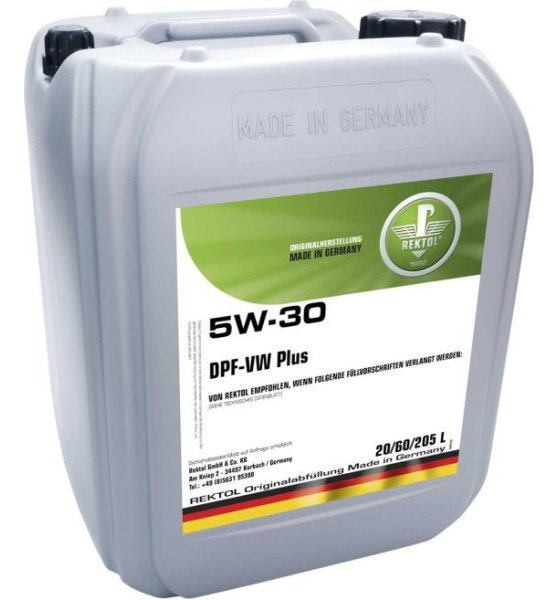 5W30 DPF-VW Plus 20L SP/SN, C2/C3, VW 507/504