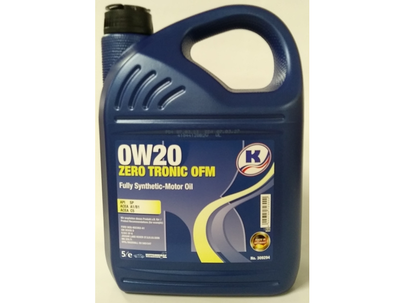 Zero Tronic OFM 5L 0W-20 , A1/B1 , C5 , SP , Dexos D, MB 227.91
