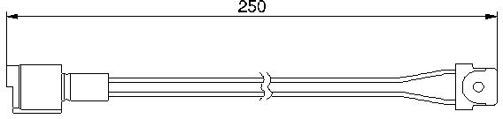  įspėjimo kontaktas, stabdžių trinkelių susidėvėjimas