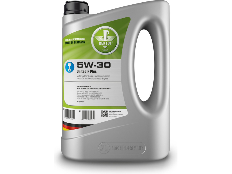 5W30 United F Plus 5L API SL/CF; ACEA A5/B5