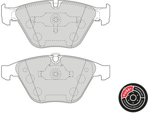 BMW 3 ser. E90/91 05-, 5ser. E60/E61, 6ser. E63 04-, 7ser. E65/E66/E67 02-, X1 09-; priekio