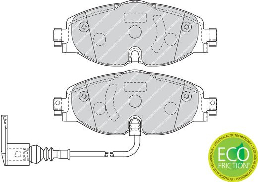 Audi A3 12-, Q2 16-, Seat Ateca, Leon 12-, Skoda Octavia 12-, Superb 15-, VW Golf 7, Passat 14-, Tiguan, Touran 15- priekio , 1ind.