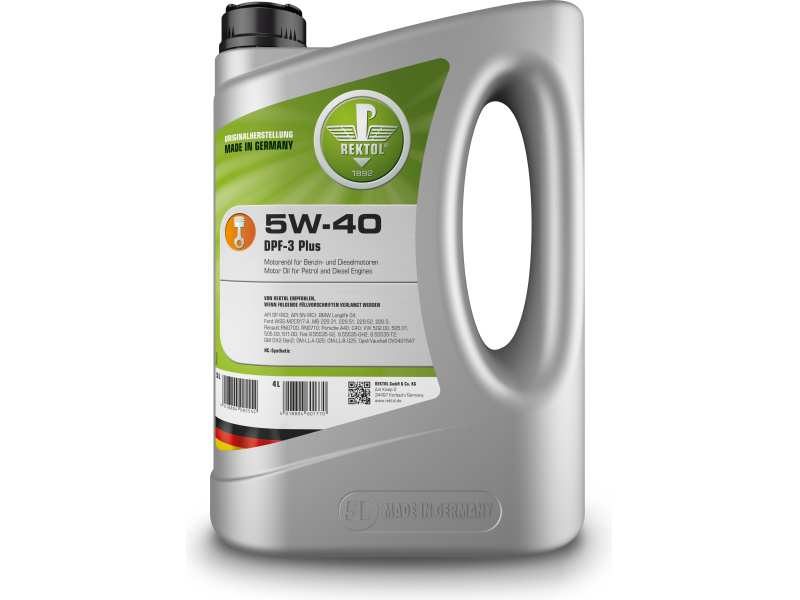 5W40 DPF-3 Plus 4L API SN/CF, ACEA C3