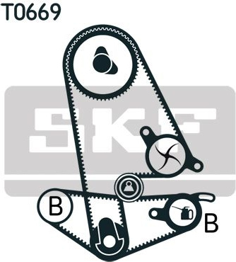  paskirstymo diržo komplektas