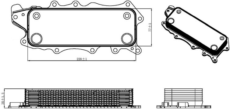  alyvos aušintuvas, variklio alyva