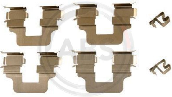  priedų komplektas, diskinių stabdžių trinkelės