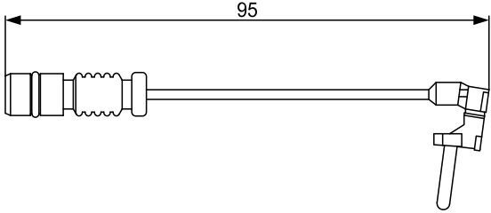  įspėjimo kontaktas, stabdžių trinkelių susidėvėjimas