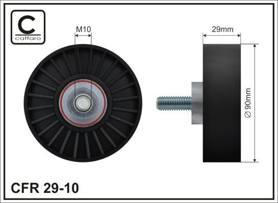 Ford Fiesta IV, Focus, Transit Connect 1.8D 98- 90X29X10mm