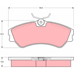  stabdžių trinkelių rinkinys, diskinis stabdys