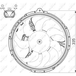  ventiliatorius, radiatoriaus