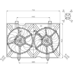  ventiliatorius, radiatoriaus