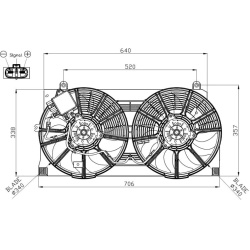  ventiliatorius, radiatoriaus
