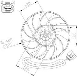  ventiliatorius, radiatoriaus