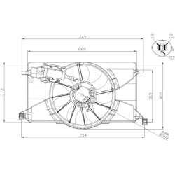 ventiliatorius, radiatoriaus