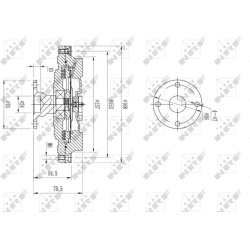  sankaba, radiatoriaus ventiliatorius