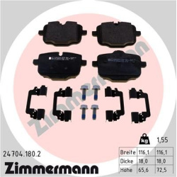  stabdžių trinkelių rinkinys, diskinis stabdys