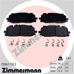  stabdžių trinkelių rinkinys, diskinis stabdys