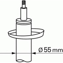 Audi A3, Seat Toledo, Skoda Octavia, VW Golf V, Passat priekio D55mm dujinis