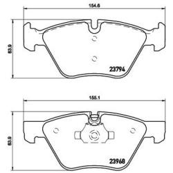 BMW 3ser. E90/E91/E92 05-, 5ser. E60/E61 03-, Z4 11- priekio