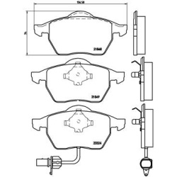 Ford Galaxy 95-, Seat Alhambra 96-, VW Sharan 95-; 1.8T, 2.0, 2.8 , 1.9TDI priekio
