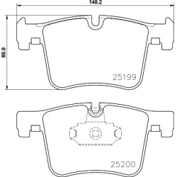 BMW 1 F20 11-, 2  F22 11-, 3 F30 11-, 4 F32 13-,  X3 F25 11-, X4 F26 11- priekio