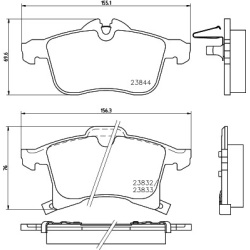 Opel Astra G 98-, Astra H, Combo , Meriva, Zafira A 99- priekio