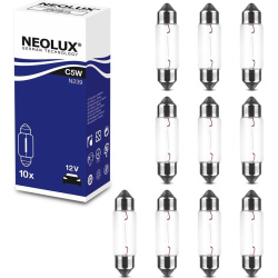 NEOLUX C5W 12V 5W SV8,5-8 11x35mm saloninė su metaliukais iš galų
