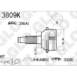 Mazda 6 02-; 1.8-2.3; 2.0Di; ABS44