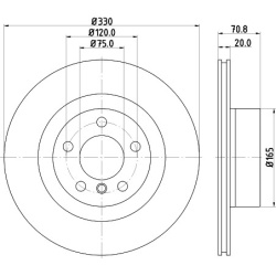 BMW X3 F25, X4 F26 1.6-3.0D 10- galo 330x20