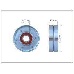 Audi A4, A6, A8, Allroad, Skoda Superb I, Volvo 960 II, S70, S90, V90; VW Passat 2.4-2.9 94-08 76X25,5X17mm