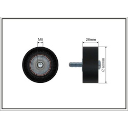 Citroen Berlingo, C2, C3 I, C3, Jumpy,Fiat Scudo, Peugeot 206, 306, 307, 307 SW, Expert, Partner 1.1-1.9D 96- 60X26X8mm