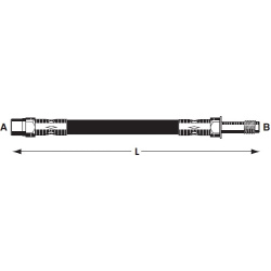 MB Sprinter 95- be ABS, Sprinter 00-06; priekio 550mm