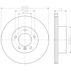 BMW 1 ser E81/87 03-07 , 3 ser E90 05-07 priekio 292x22mm