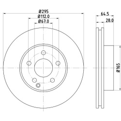 MB C class W204 07-14 , E class W212 09- priekio 295x28